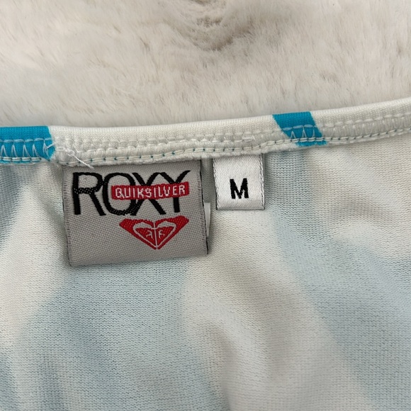 Roxy Quicksilver Blue and White Bikini, size medium - Picture 8 of 10